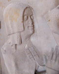 Germany Arnstadt Liebfrauenkirche Theoderich of Witzleben 1376 and wife Hedwig